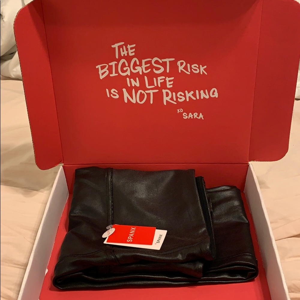 Spanx Faux Leather Leggings